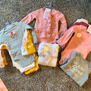 NWT lot of newborn girl clothes